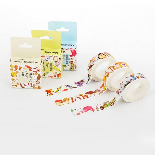 

1pc christmas serie washi tape 1.5cm x 10m paper tape children diy diary decoration masking stationery scrapbooking sticker 2016