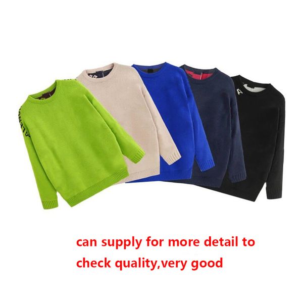 

brand designer sweaters for men fashion long sleeve letter print couple sweaters autumn pullover sweaters for men, White;black