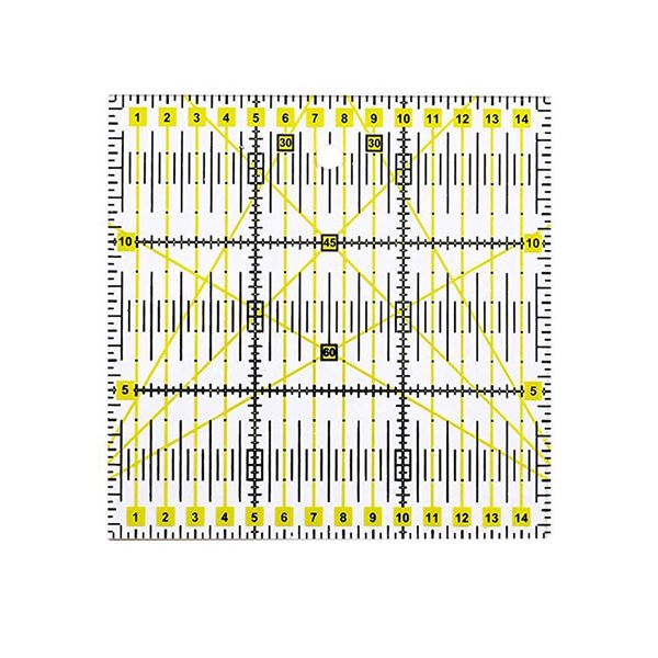 

лоскутная правитель швейные портной правитель поделки стежка лапка выравнивается режущий инструмент для шитья ручной рисунок, Black