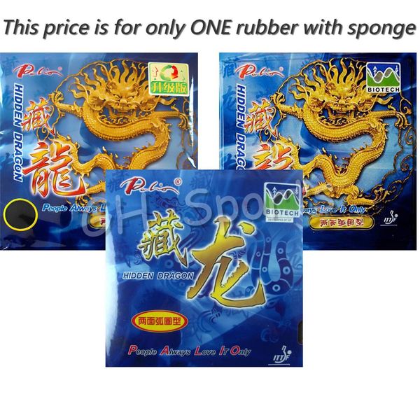 

palio hidden dragon pips-in table tennis (pingpong) rubber with sponge indoor sports control low price