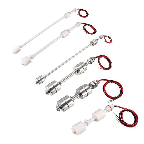 

uxcell 1pc float switch stainless steel/pp dual ball 118-420mm vertical water level sensor for tank