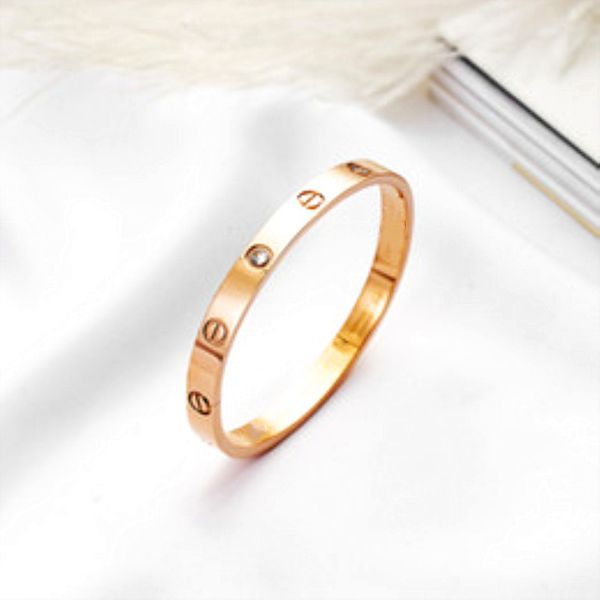 

2020 fashion new rose gold 316l stainless steel screw bangle bracelet with screwdriver and original box never lose snap jewelry wholesale, Black