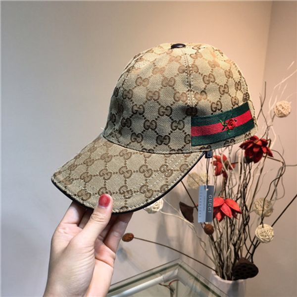 

19ss роскошный дизайн бренда GUCI решетки шить цвет бейсболки fashi мужчины женщины дыш