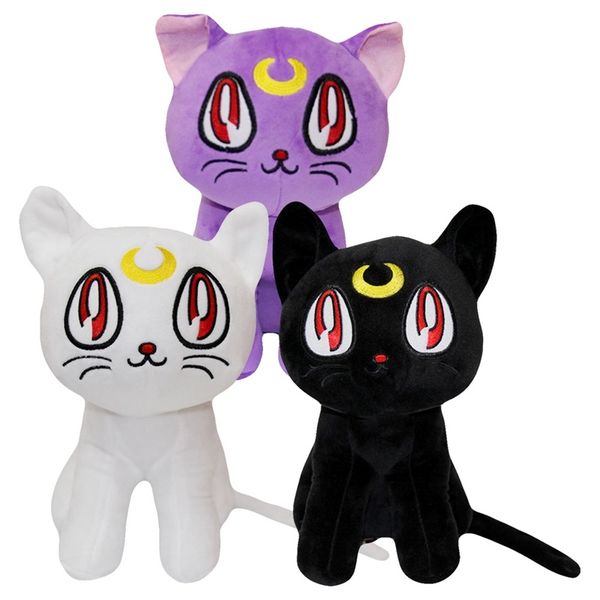 

funny anime cartoon sailor moon luna plush toys pendant soft stuffed animal dolls