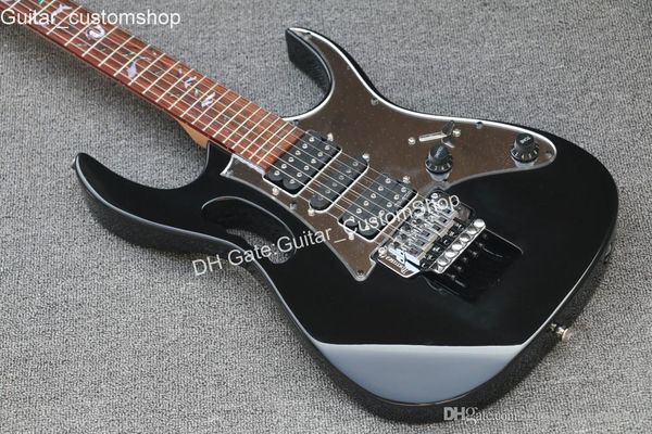 

High quality Custom shop IBZ black JEM 7V Steve Vai DiMarzio pickup Electric Guitar,double tremolo guitar,wholesales,free shipping