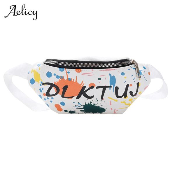 

aelicy 2020 children print crossbody shoulder bag coin bags waist pack waist bags women red black fanny pack female belt bag