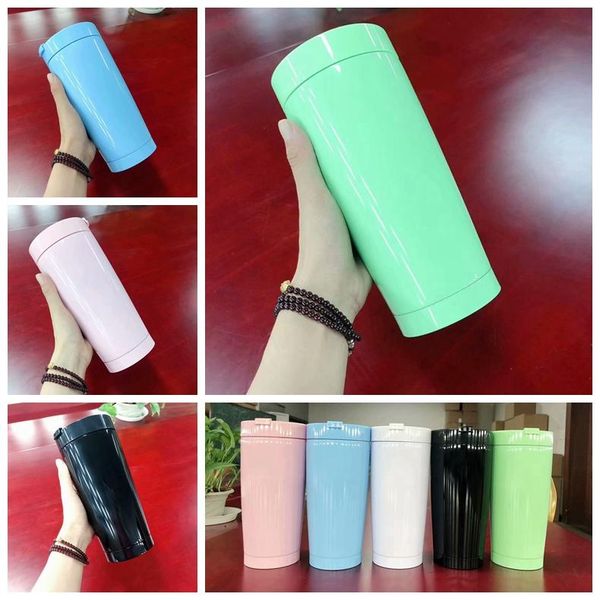 

20oz stainless steel tumbler double wall wine glass outdoor water bottle with telescopic straw and cleaning brush sea shipping cca12247