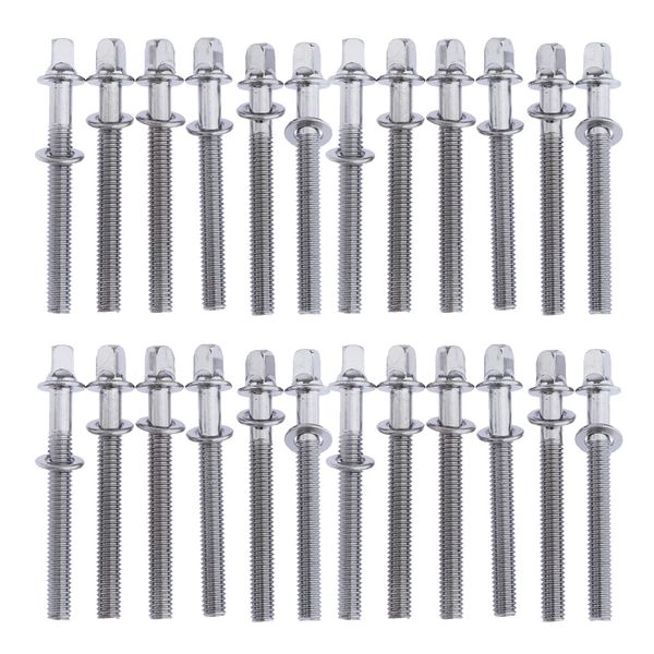 

24 pieces 60mm drum tension rods with washers / drum screws / tension screws