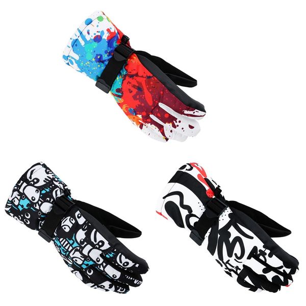 

motorcycle antiskid wear resistant riding ski gloves mountain skiing snowmobile waterproof windproof cycling gloves hs