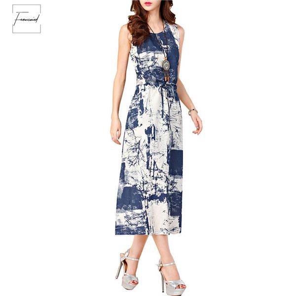 

summer dresses women sleeveless casual a line adjust waist dress female cotton linen dresses vestidos drop shipping, Black;gray