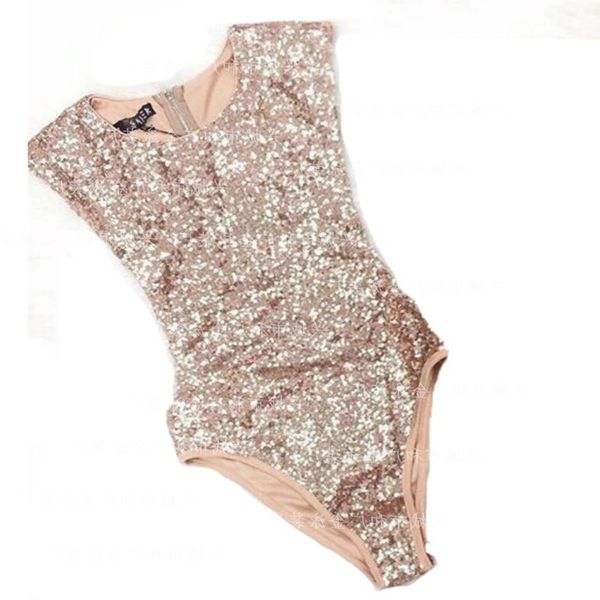 

sequined треугольник брюки часть платье без рукавов купальник золотые блестки 2020, White;black