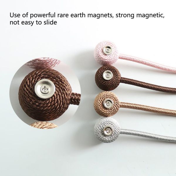 

2020 2 packs magnetic curtain tiebacks, convenient drape tie backs, curtain holdbacks holder