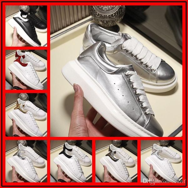 

iduzi designersluxurious brand white black leather casual shoes for womens men pink gold red fashion comfortable flat sneakers on sale