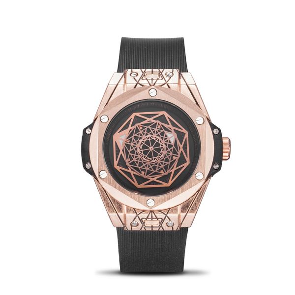 

men brand watch fashion business wristwatch waterproof semi-automatic mechanical watch luminous sport casual watches, Slivery;brown