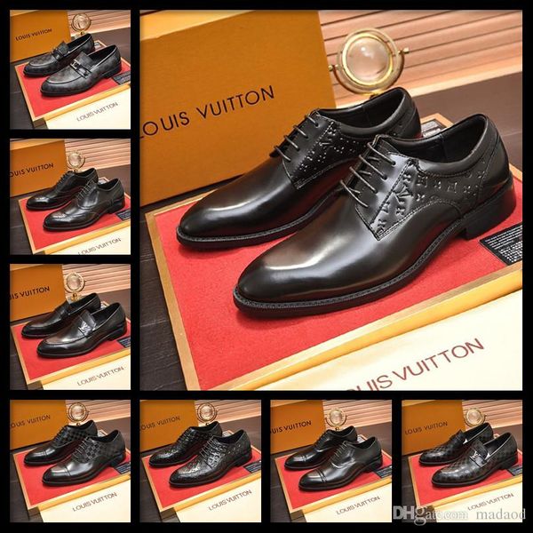 

20sw luxury embroidery oxfords shoes men fashion velvet slip-on wedding party shoes man's dress flats plus size 45 tttt4, Black