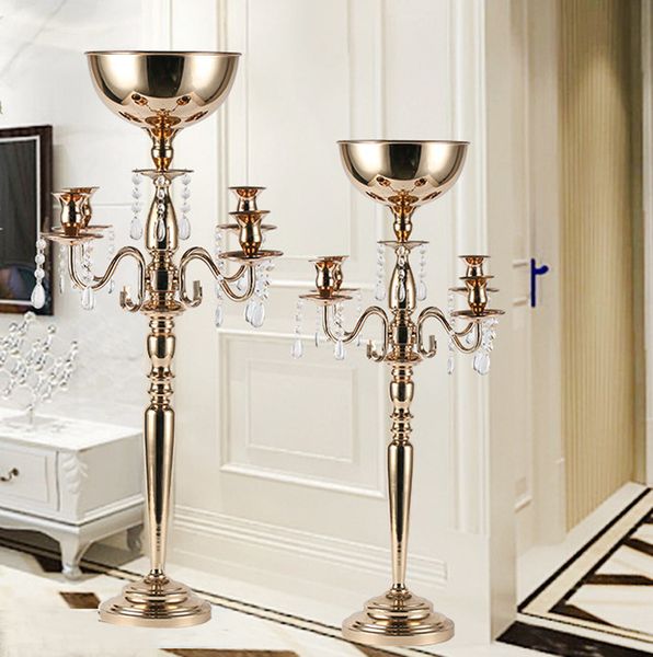 Gold Silver Color Candelabra Centerpieces Gold Wedding Table Decor