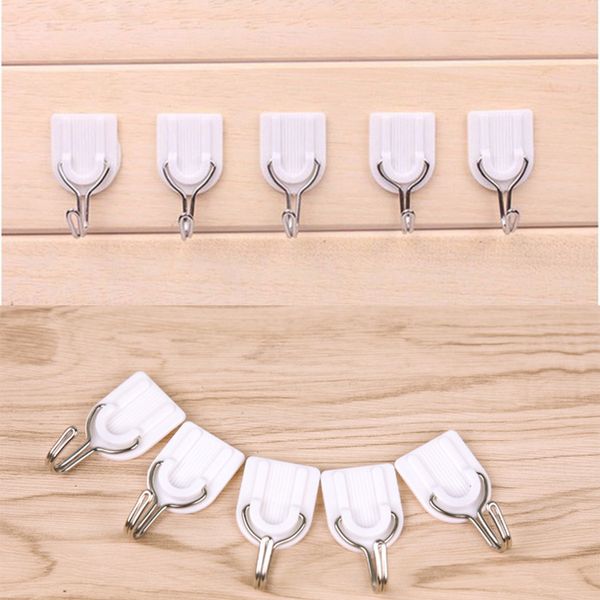

24pcs wall door hook self adhesive removable towel holder racks coat storage kitchen bathroom hooks for hanging