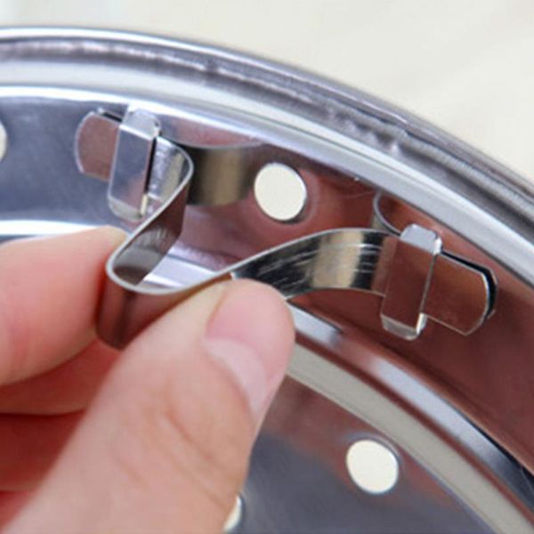 

s/m/l/xl 4 sizes stainless steel steamer rack insert stock pot steaming tray stand cookware tool