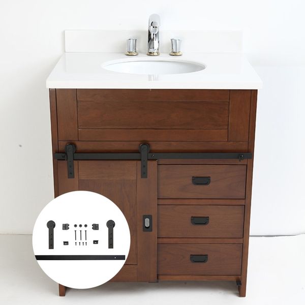 2019 3 3 Ft High Cost Effective Black Carbon Steel Real Mini Antique Sliding Barn Door Hardware For Kitchen Bathroom Cabinet Door From Grehome 28 15
