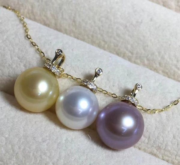 

gt;&gt;&gt;&gt;noble jewelry natural 11-12mm southsea pearl necklace pendant 18k, Silver