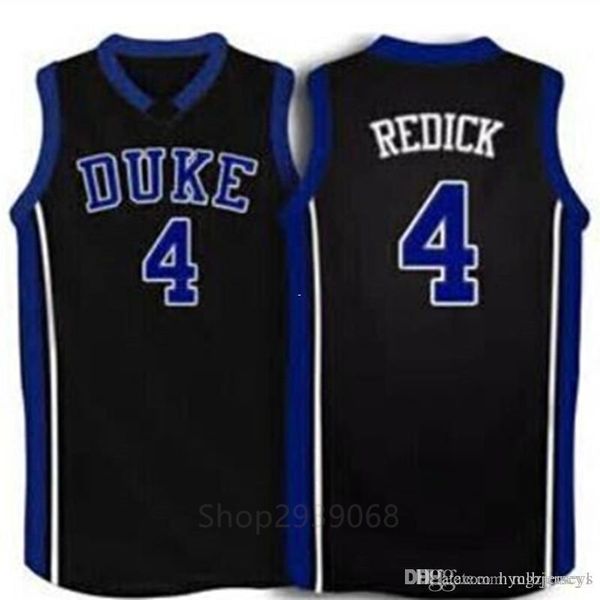 

custom jj redick duke blue devils white black basketball jersey embroidery stitches customize any size and name, Black;blue