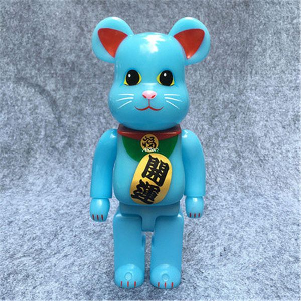 

28 inch bearbrick bb 1000% lucky cat street art brian original fake be@rbrick gloomy art craft creative pvc action model toy box 70cm g387