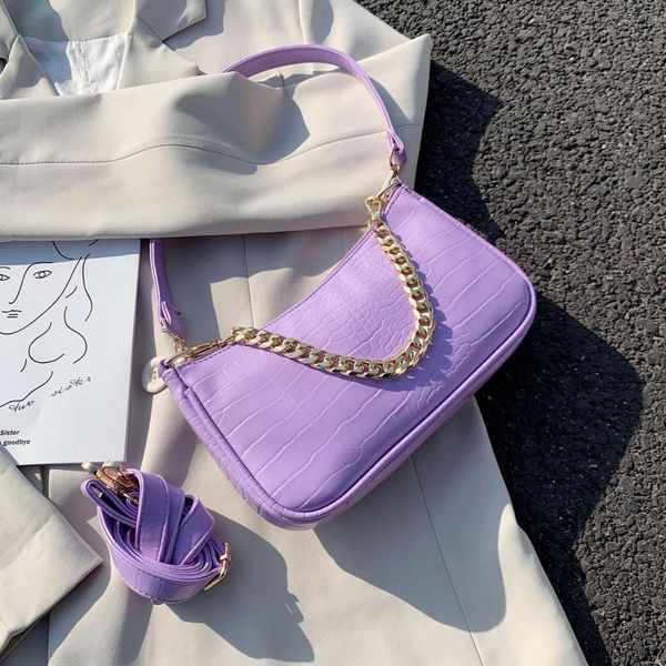 

сеть дизайн крокодил pattern кожа pu малого crossbody сумка для женщин 2020 лета плеча сумки lady cross body bag