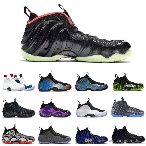 

penny hardaway men basketball shoes foam one night lights black paranorman og royal olympic silver mens trainers sports sneakers 7-13