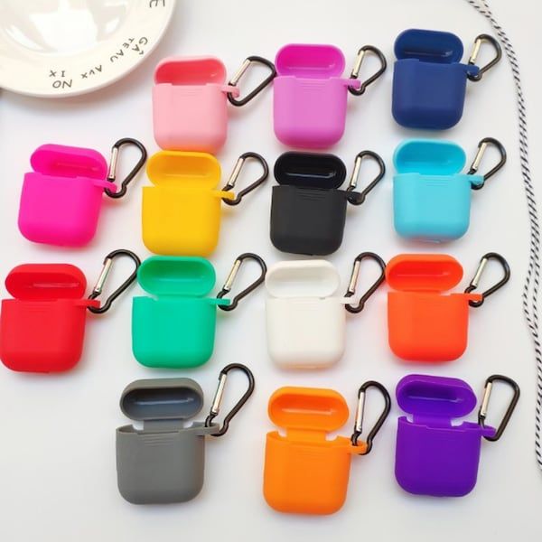 

in stock new silicone sleeves for airpods1 and second luxury protective earphone sleeves for apple airpods 1 and 2 shock protection sleeves