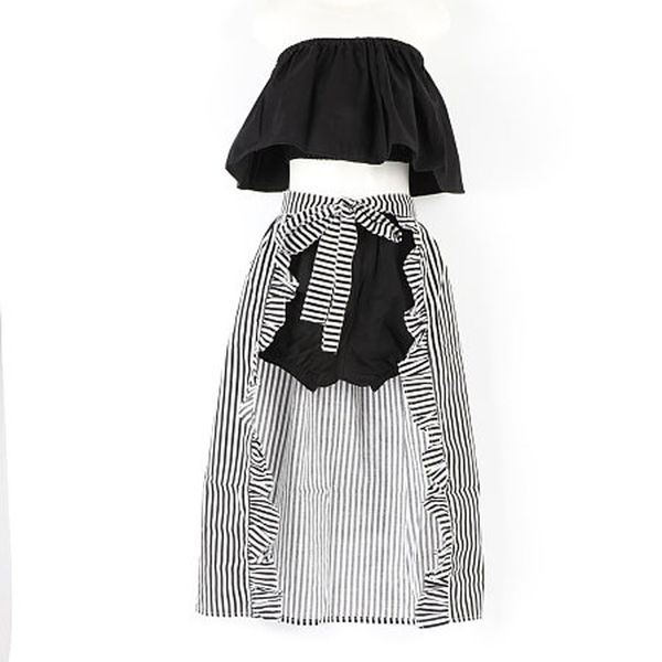 

2019 New 3pcs Set Newborn Toddler Infant Baby Girl Sleeveless Clothes T-shirt Tops+Pant Striped Ruffles Dress Fashion Outfit