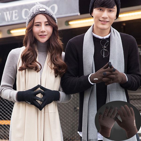 

gloves touch screen men full finger women warm capacitive texting smartphone knit