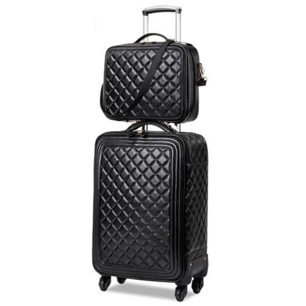 

travel tale fashion 16/20/24 size 100%pu rolling luggage spinner brand travel suitcase
