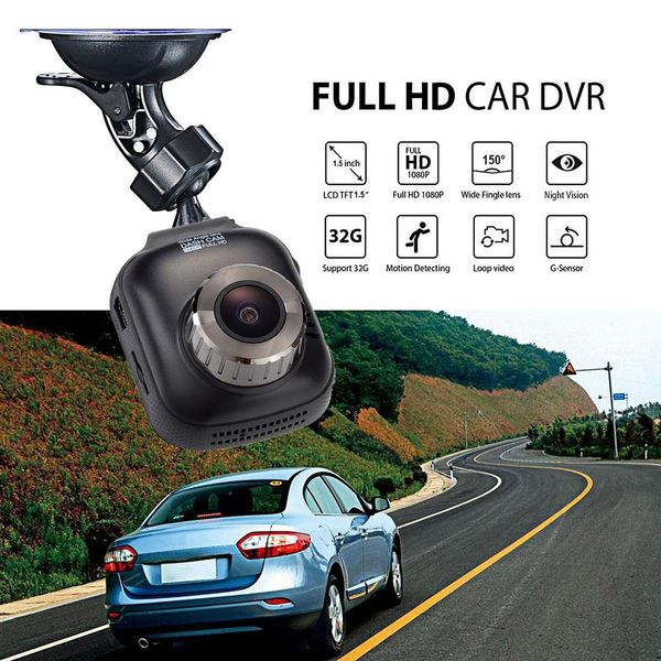 

1080p 1.5 inch lcd screen dash cam dashboard camera driving video recorder wdr night vision loop recording parking mode g-sensor car