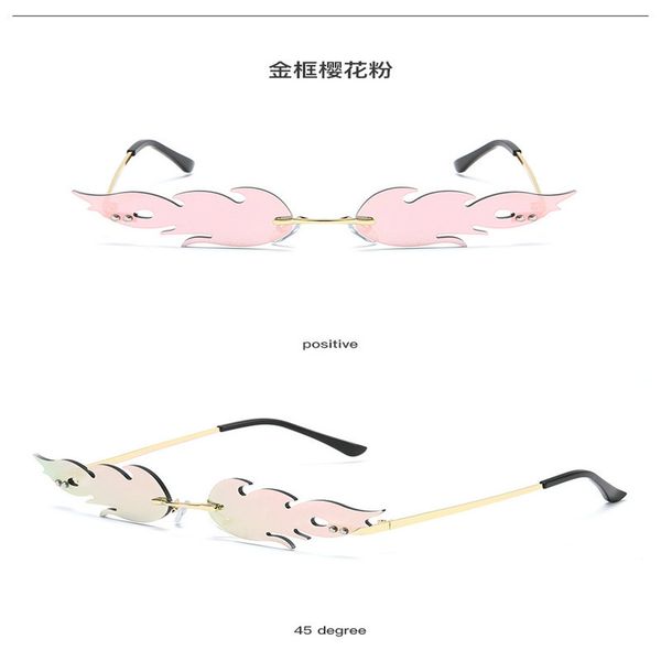 

flame sunglasses 2020 orange red flame glasses brand designer women cat eye sunglasses retro metal frame sun glasses men shades uv400 vdzx8, White;black