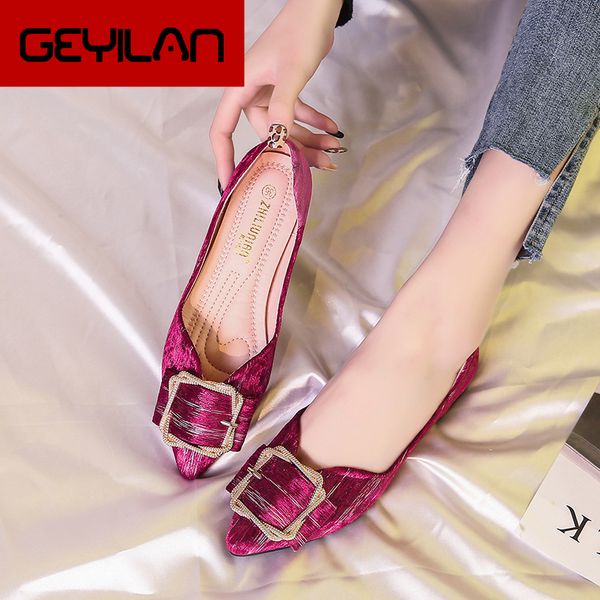 

pointed toe flats womens shoes comfort luxury shoes women designers loafers womans fashions 2020 schuhe damen ayakkabi, Black
