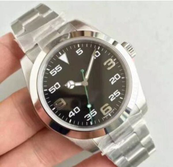 

2020 luxury brean mens watch mechanical stainless steel black face original strap exp automatic movement 116695 sports mens watches 6320, Slivery;brown