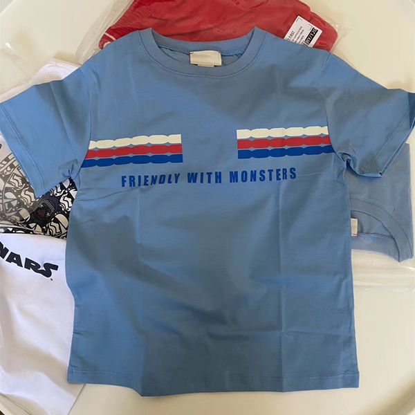 

2020 new brand kids t-shirt for boy&girl baby kids clothing blue tee shirt clothing for girl summer children clothes t200413
