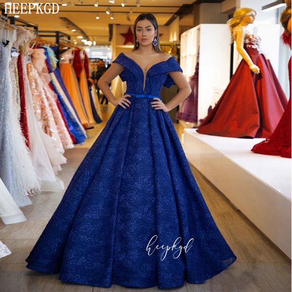 

royal blue lace ball gown long formal evening dress off the shoulder corset elegant bridal wedding party dresses plus size, White;black