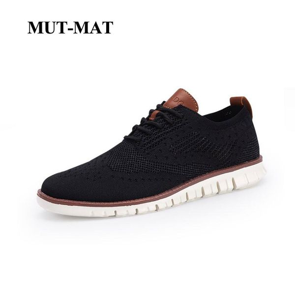 

2019 new bullock men's sneakers ultra-light lace-up hollow breathable casual shoes knitted mesh large size 38-46 man footwear, Black