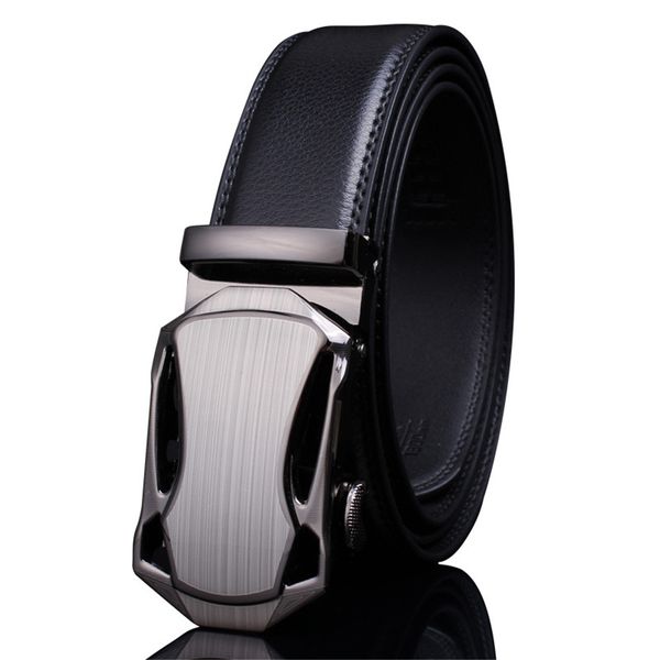 

luxury designer men belt male genuine leather belt strap belts for men automatic buckle black belts cummerbunds cinturon hombre, Black;brown