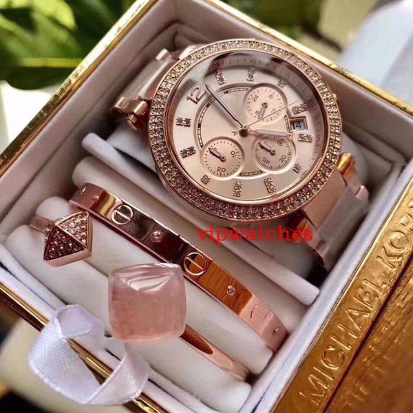 

горячие новые роскошные мужские часы продажа марка набор моды алмазные золотые часы кварцевые мужские женские часы наручные часы наручные ча, Slivery;brown