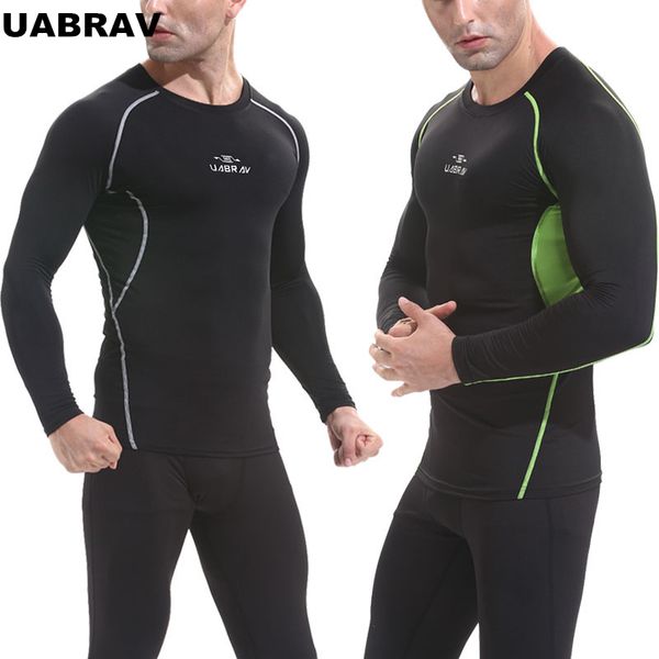 

gym compression tights set mens sports suit quick dry running leggings shirts basketball fitness jogging sportswear 2pcs/set, Black;blue