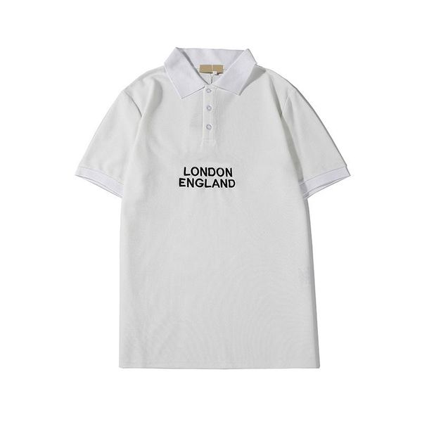 

mens designer polos with fashion luxury letters summer england style short sleeve poloshirt 2020 new arrival, White;black