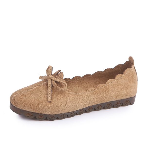 

new women shoes flat loafers flock casual shoes butterfly-knot 2018 spring slip-on non-slip breathable ing, Black