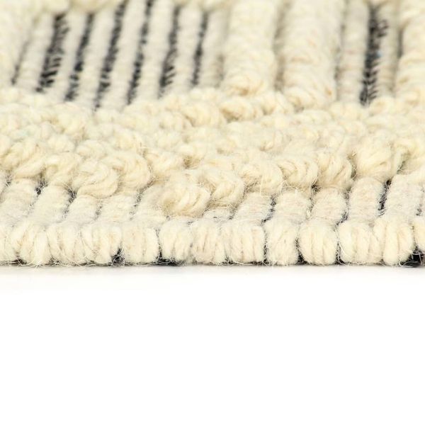 

rug handwoven wool 80x150 cm white/black wall stickers