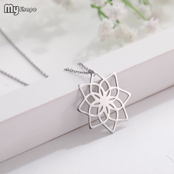 

my shape new arrival silver plate crystal multiple flower pendants chain necklaces jewelry for women