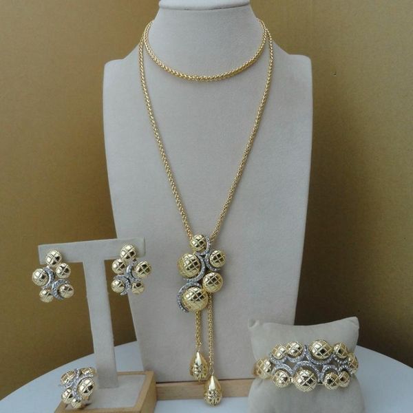 

yuminglai classic design african fashion jewelry sets dubai costume jewelry fhk8743, Silver