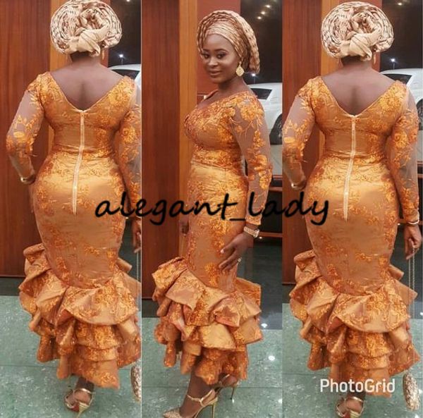 

гламурные короткие коктейльные платья aso ebi styles с длинным рукавом 2019 плюс размер юбки с оборками полная кружевная вечерние платья вып, Black