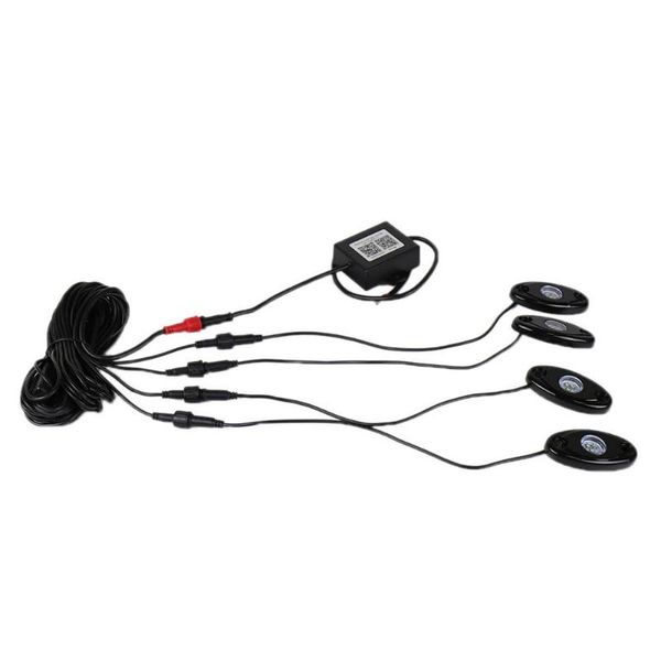 

4pcs rgb lights wireless bluetooth led undercover lights for truck