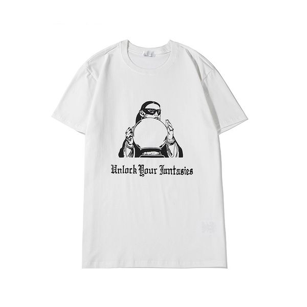

2020 mens t shirt summer casual mens loose tees letters print round neck fashion short sleeves cotton blend womens t-shirt s-2xl, White;black